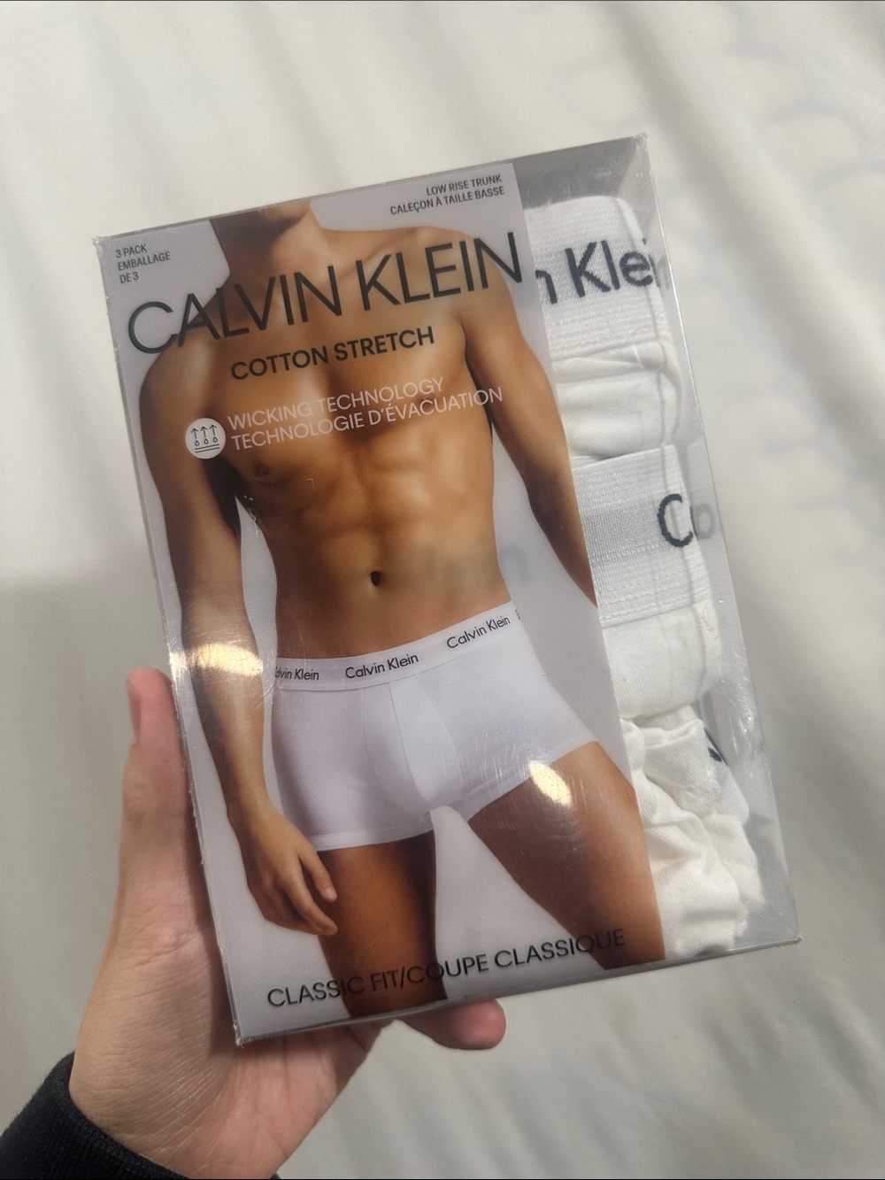 Calvin Klein White Cotton Stretch Boxer Briefs - 3 Pack